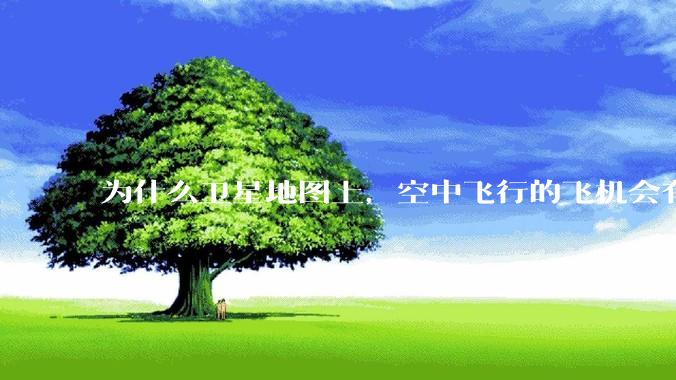 为什么卫星地图上，空中飞行的飞机会有三原色的拖影？