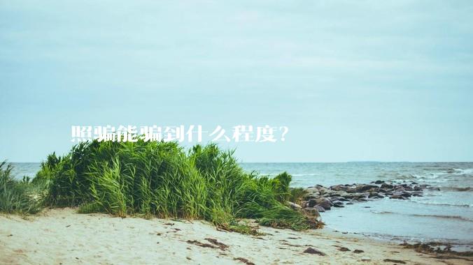 照骗能骗到什么程度？