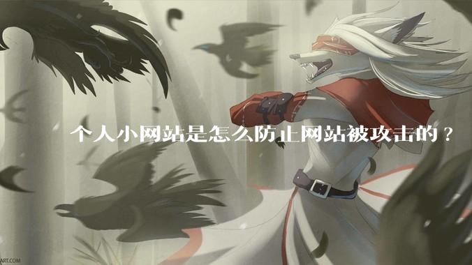 个人小网站是怎么防止网站被攻击的?